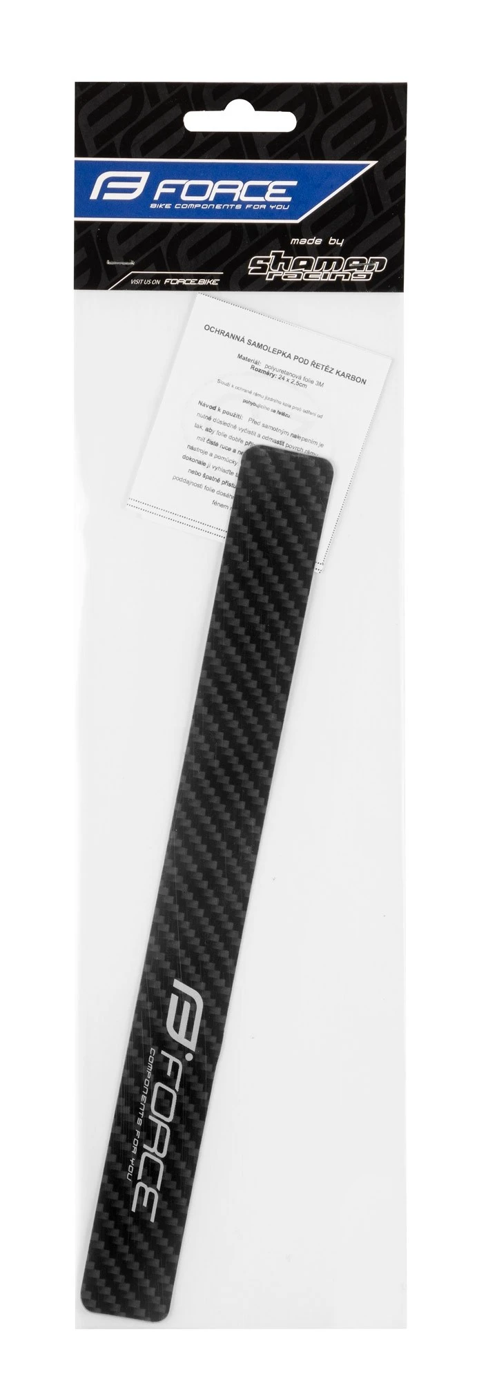 1. Sticker protectie lant Force, marime M, carbon