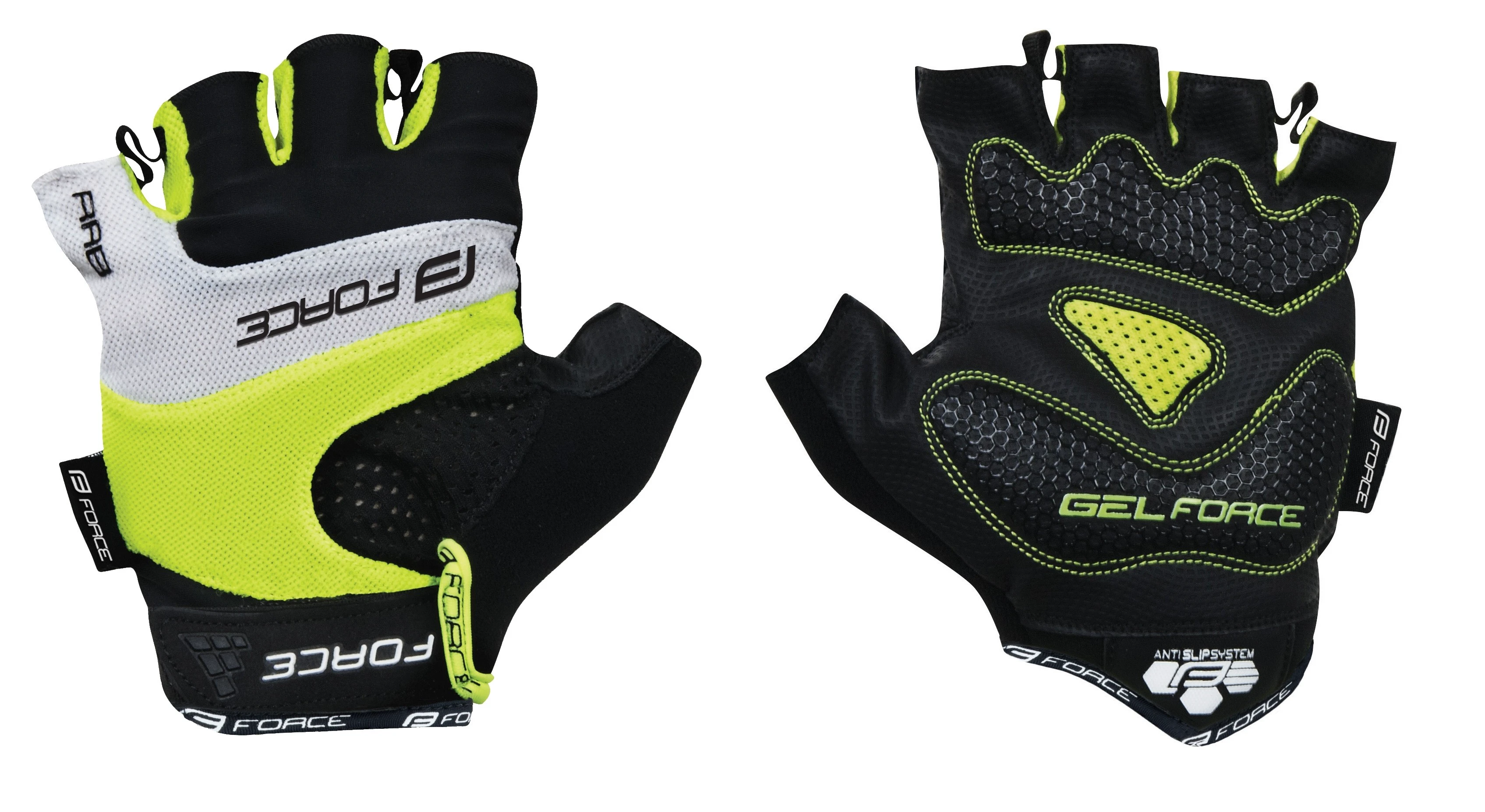 1. Manusi Force Rab gel fluo L L, Galben fluo