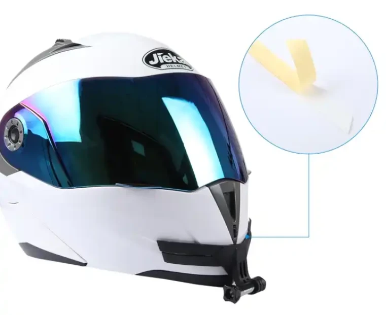 5. Suport a camerelor video la casca full face motocicleta bicicleta downhill fox
