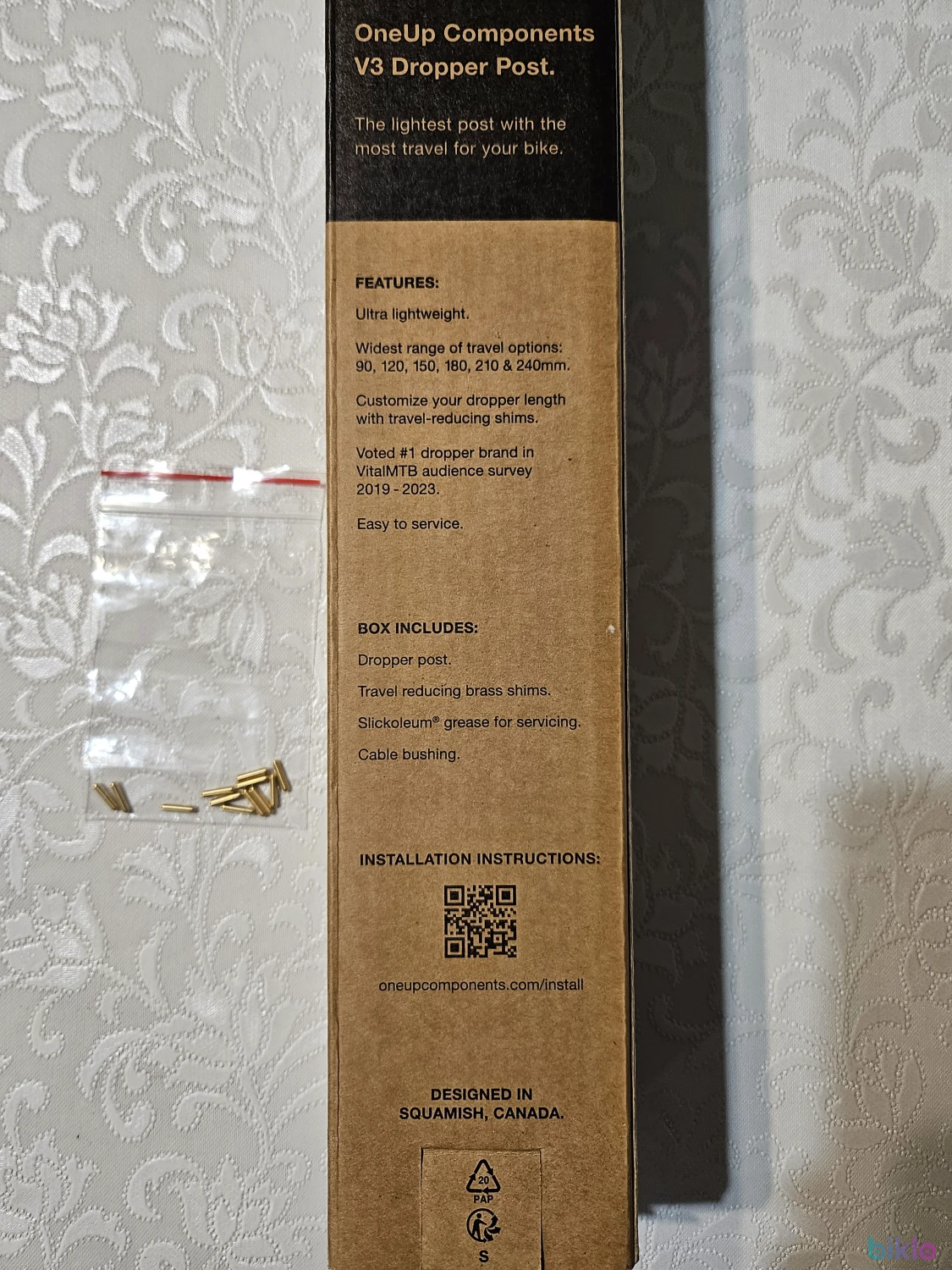5. Sztyca opuszczana OneUp V3 (najnowsza 3cia generacja) 120mm (śr. 30,9)