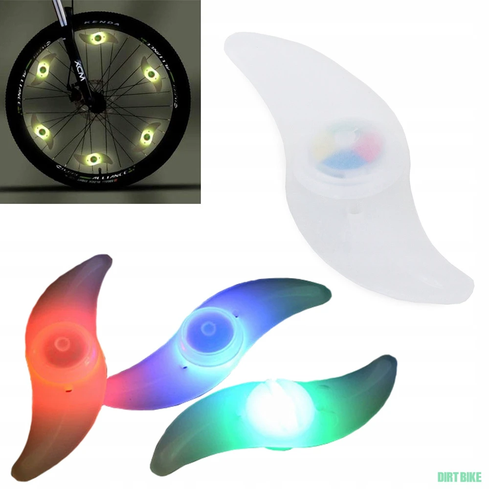 1. Lumina LED RGB pentru spite bicicleta, rezistenta la contactul cu apa