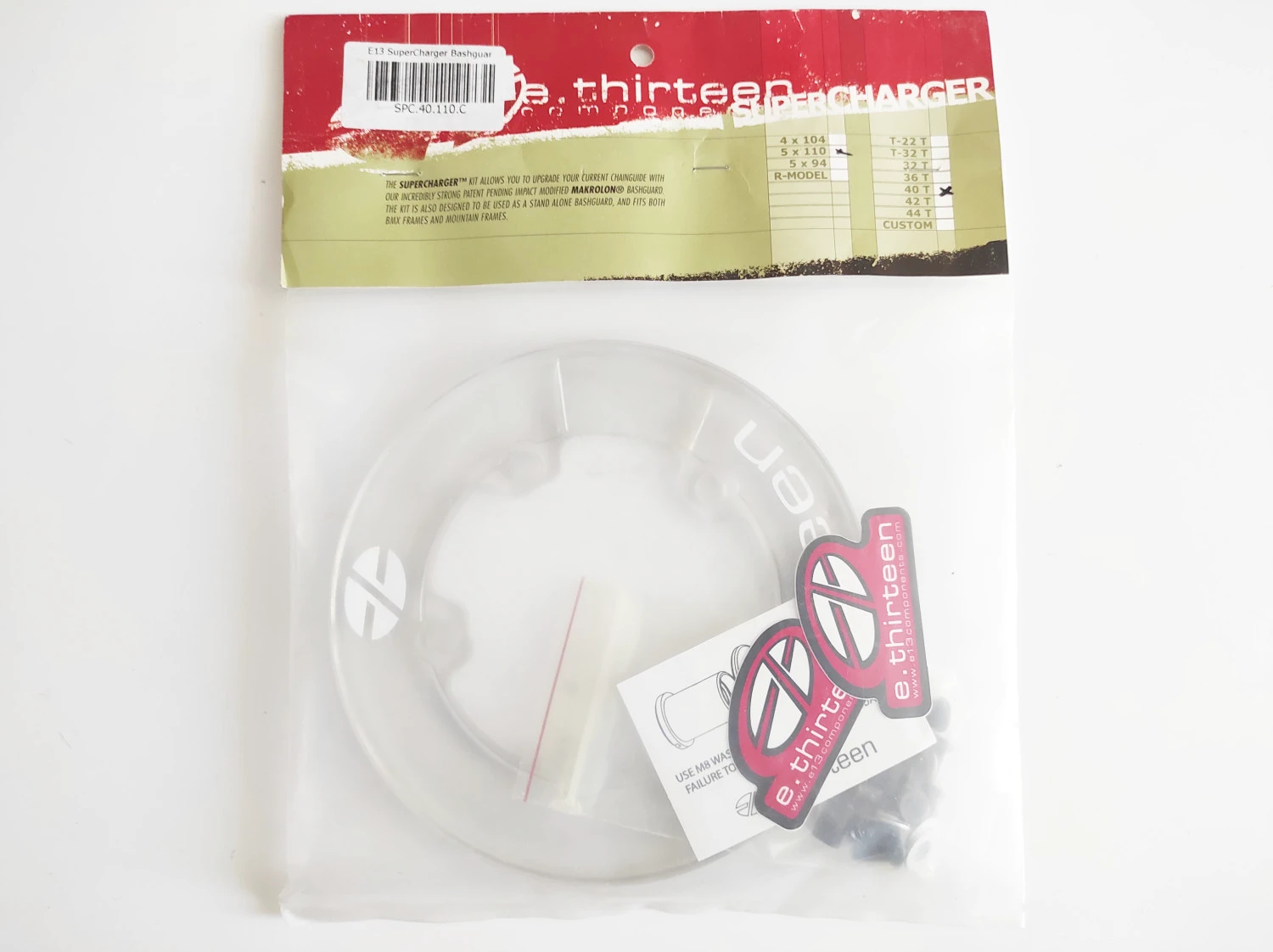 1. Bashguard E*thirteen Supercharger 40T 110 BCD, nou