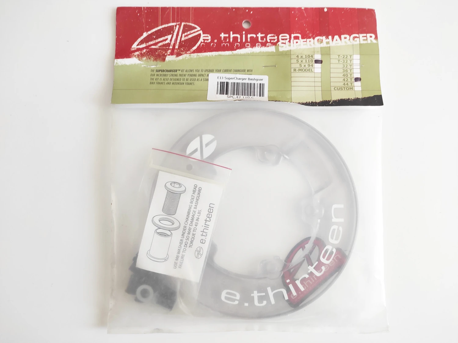 1. Bashguard E*thirteen Supercharger 42T, 110 BCD, nou