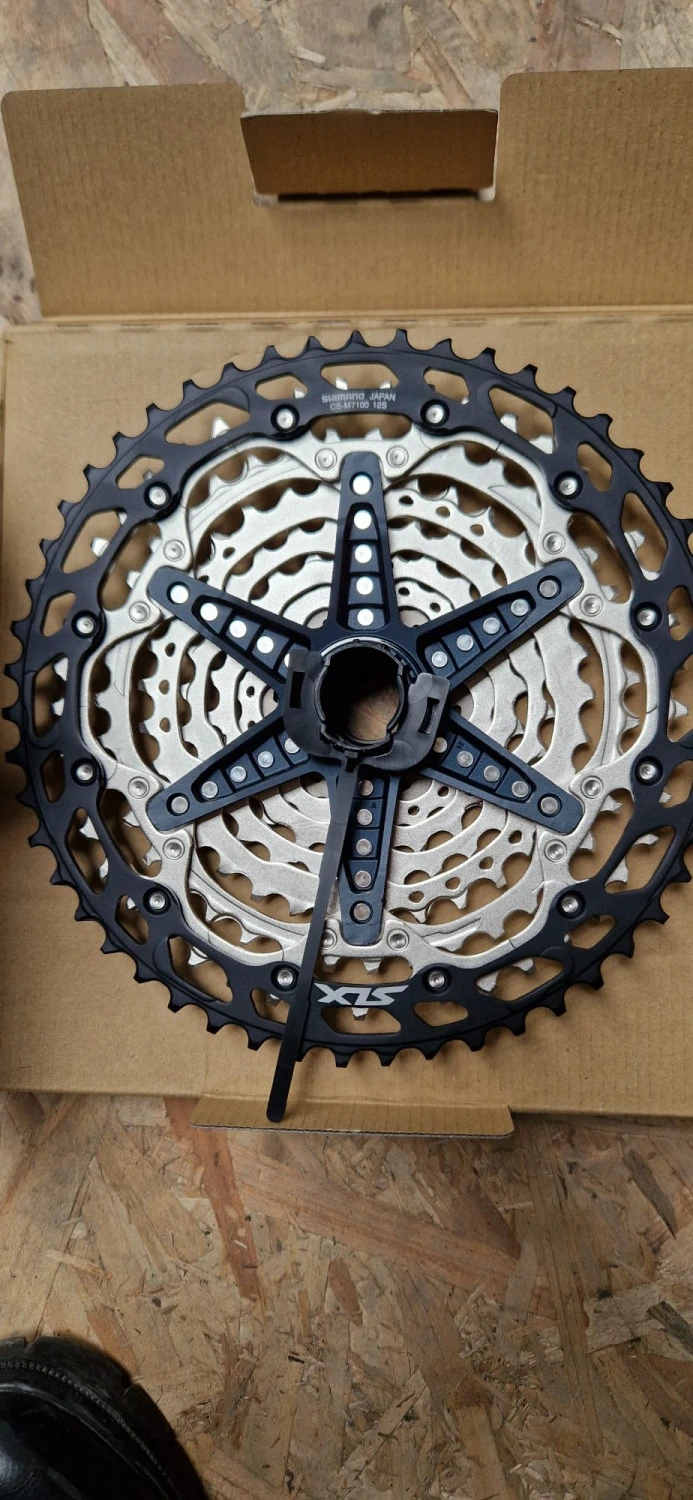 1. Shimano SLX CS-M7100 Cassette 12-speed - black/silver