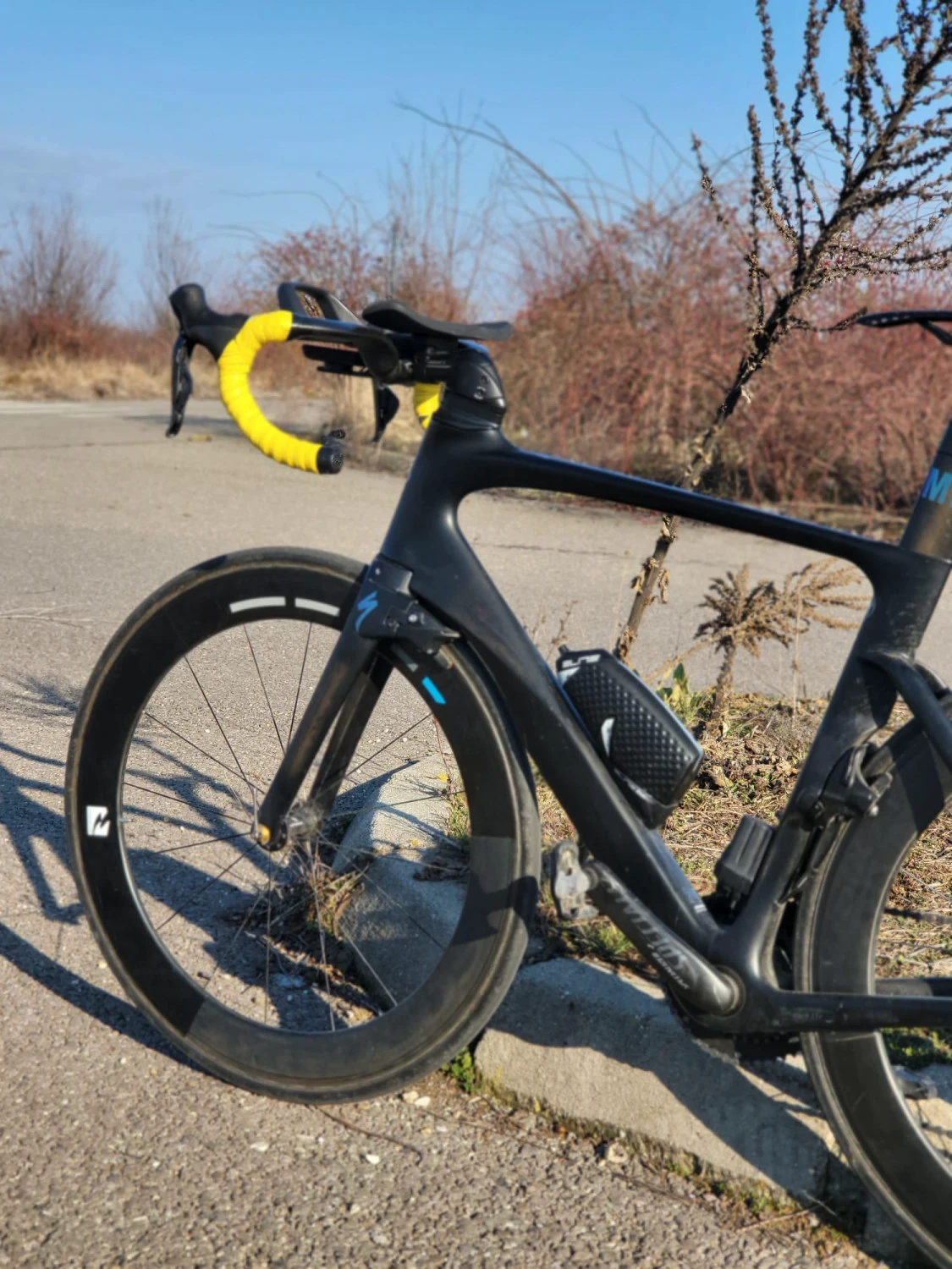 6. Cursiera Specialized Venge Pro Vias Satin Black, Dura-Ace Di2, PM Quarq