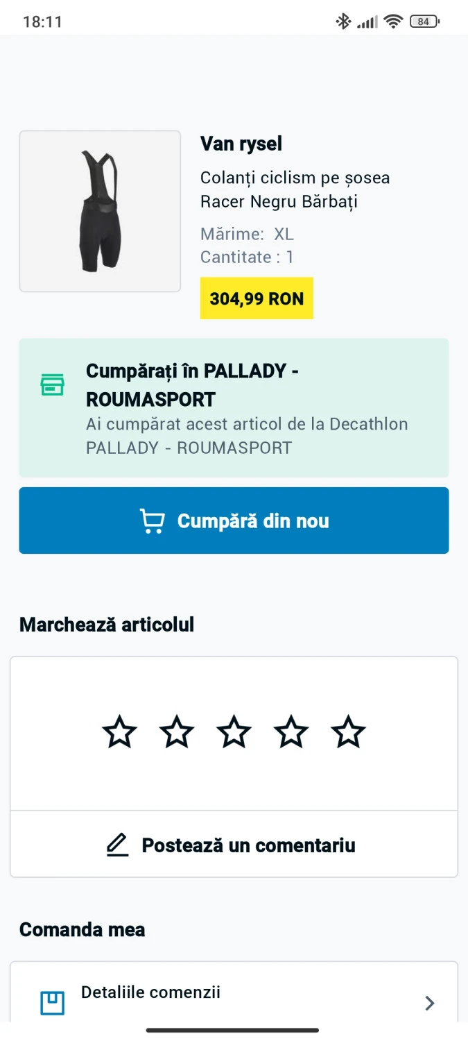 6. Colanti ciclism sosea Van Rysel Racer marimea XL