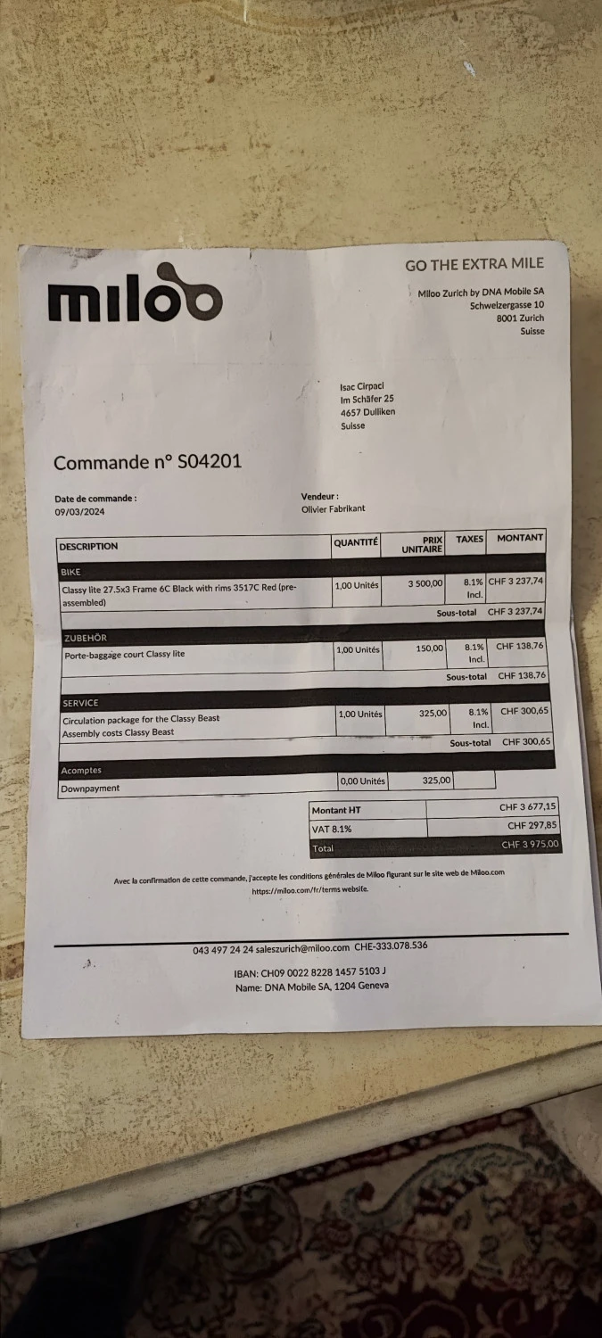 6. Bicicleta Miloo cu suspensie fata noua