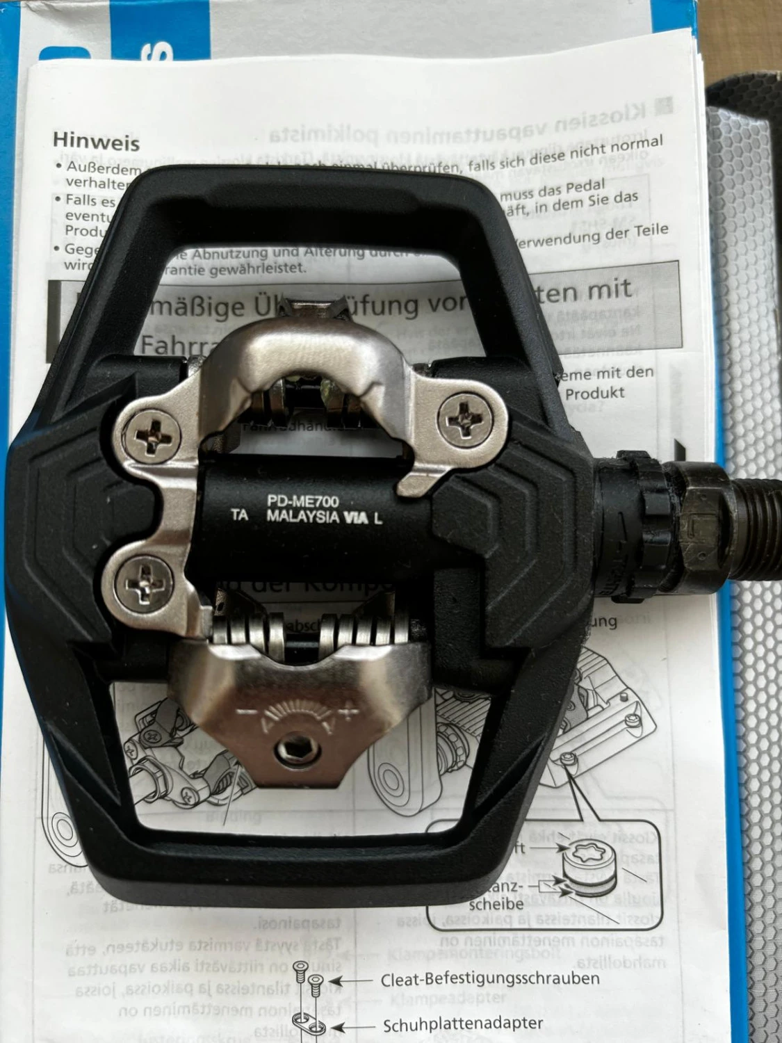 1. Pedale SPD Shimano PD-ME700