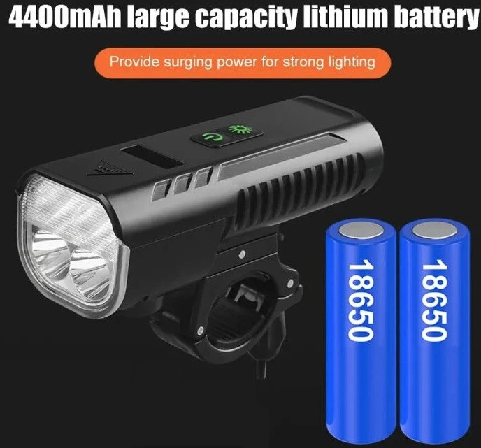3. Far cu claxon bicicleta 1000 lumeni cu 8 moduri de iluminare