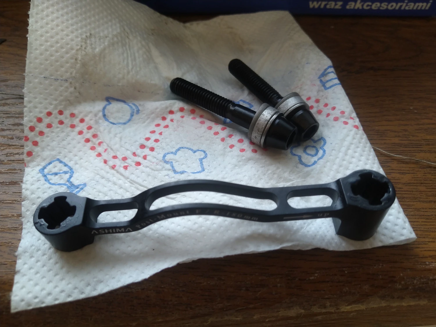 1. Vand ansamblu lightweight adaptor etrier +20mm cu suruburi titan