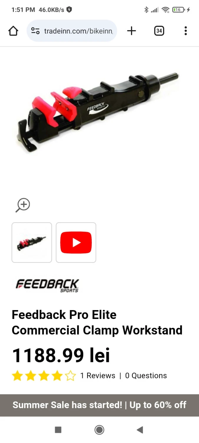 1. Feedback sports pro-elite commercial clamp