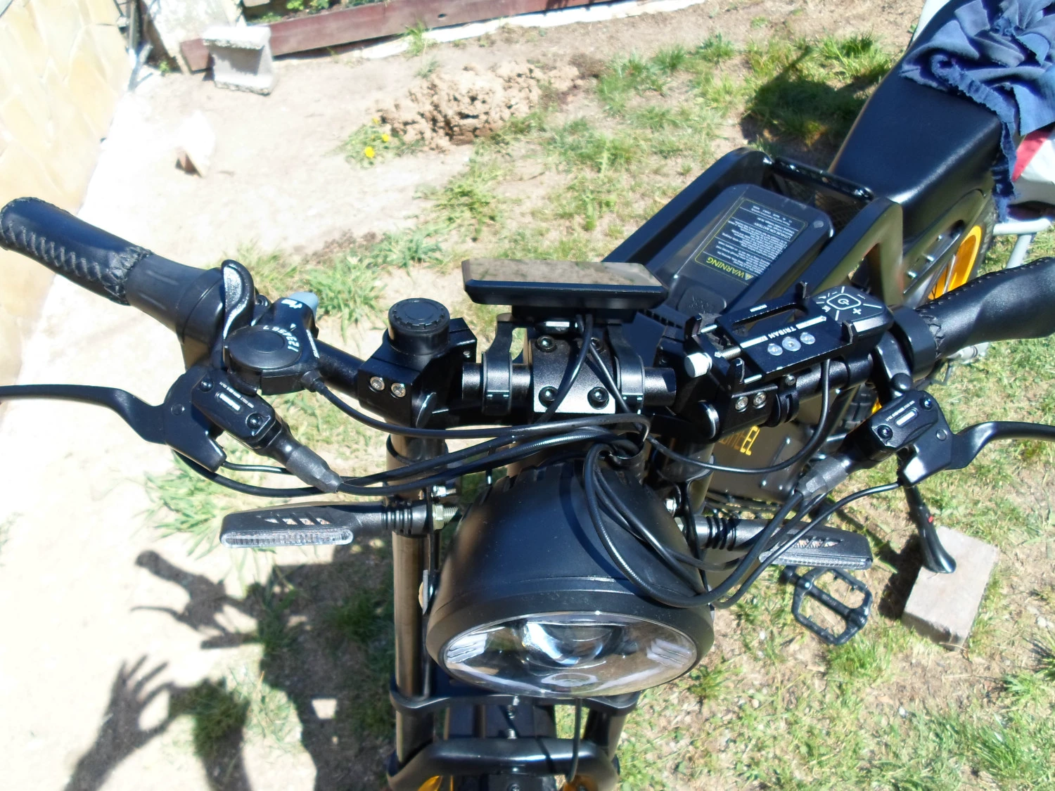 13. Bicicletă electrică Fat Bike trekking full suspension 55-60 km/h + remorcă