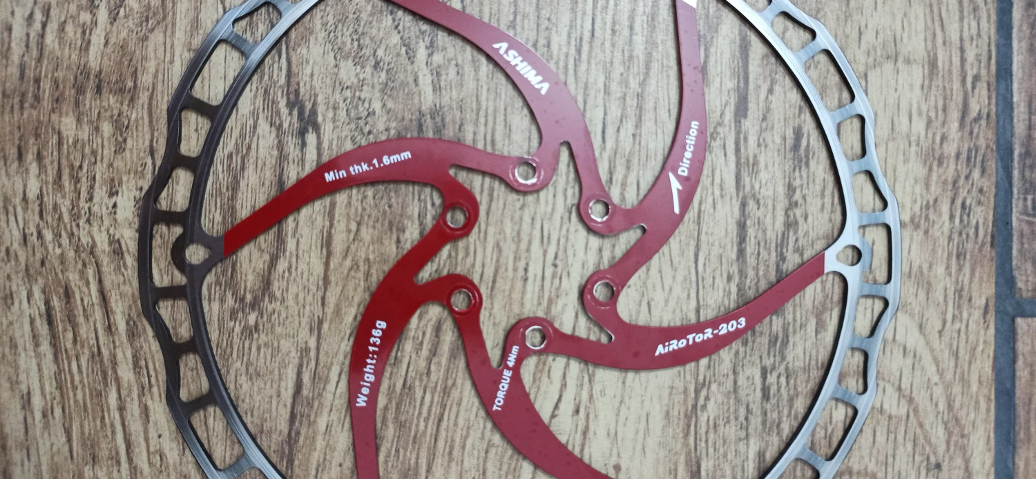 2. Rotor/ disc Ashima 203mm rosu