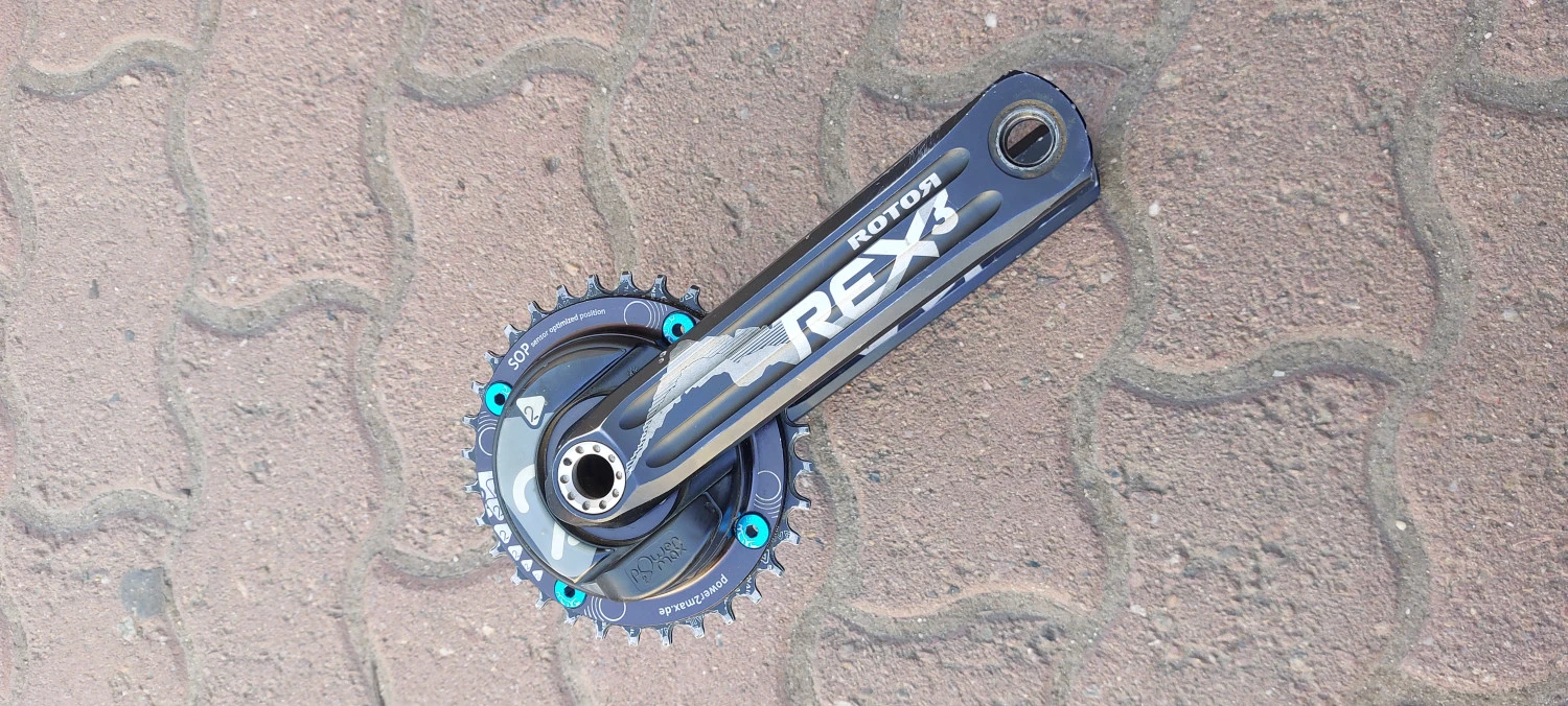 1. Angrenaj Powermeter Power2MAX ROTOR Rex3 MTB