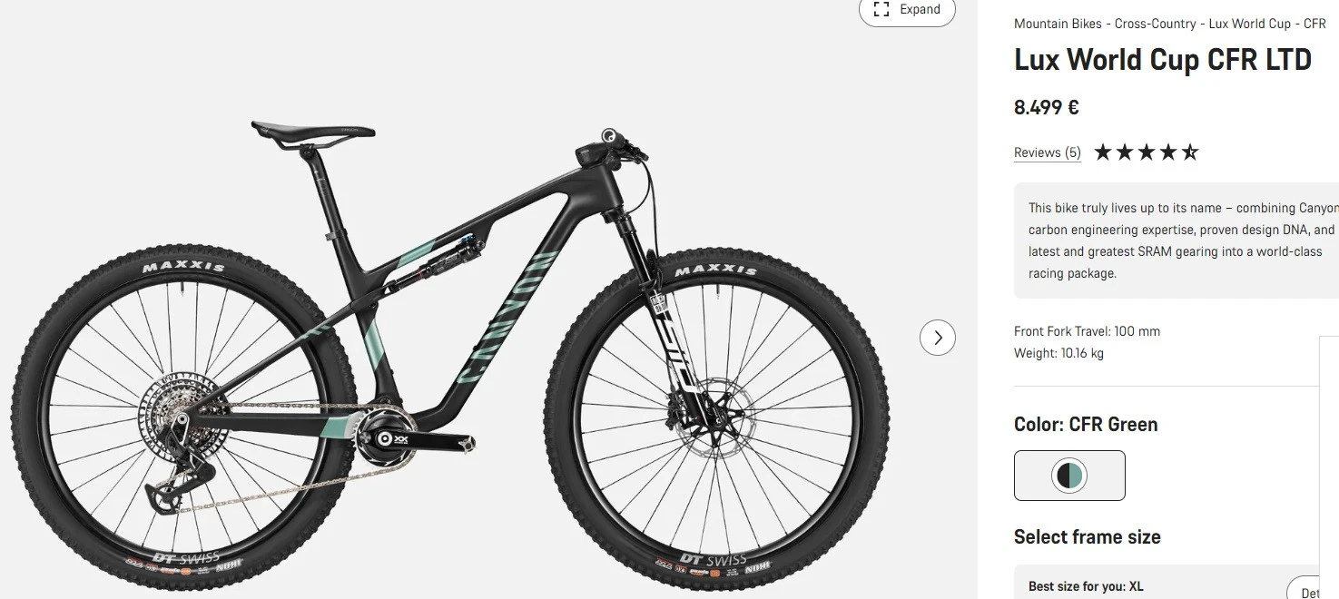 1. Vand set frane MTB SRAM Level Ultimate Stealth ca noi