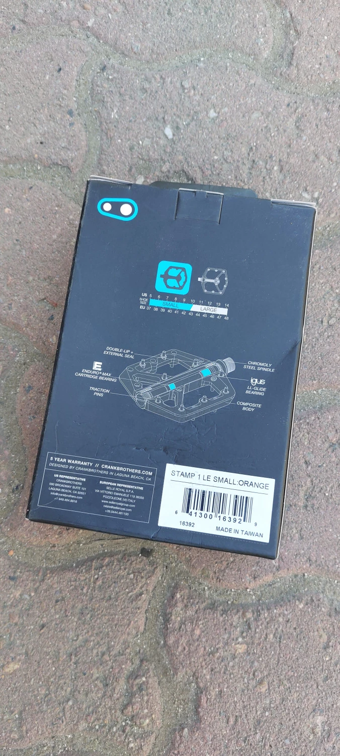 3. Pedale CrankBrothers Stamp 1 Platform Small Orange