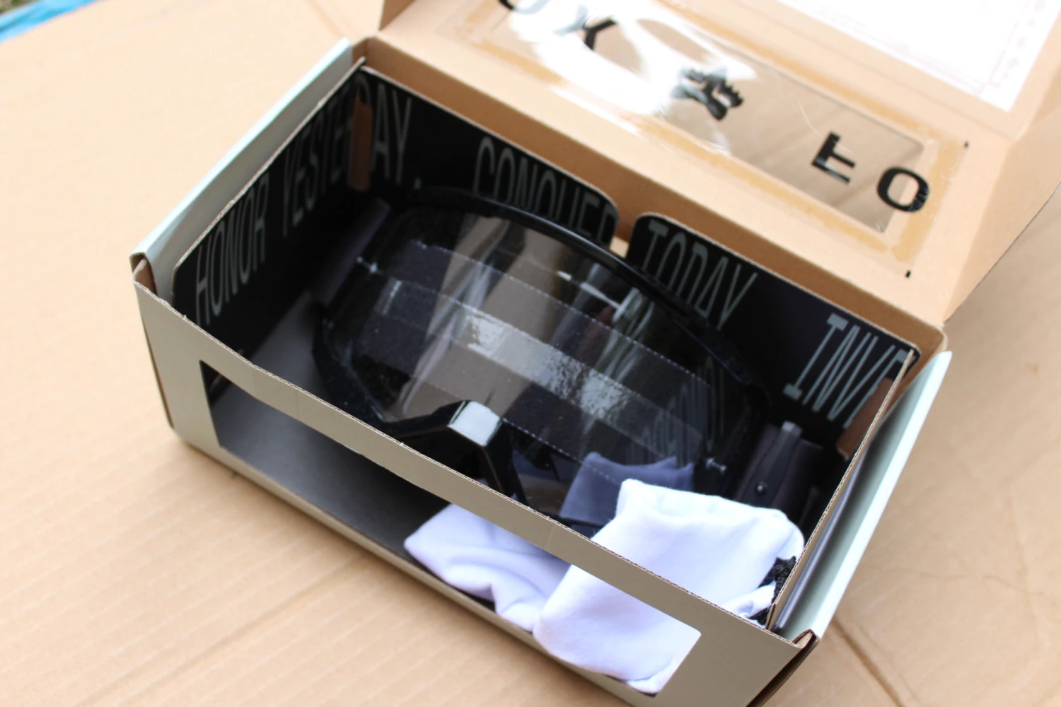 3. Fox Racing Main Core BLK - Goggle ochelari MTB