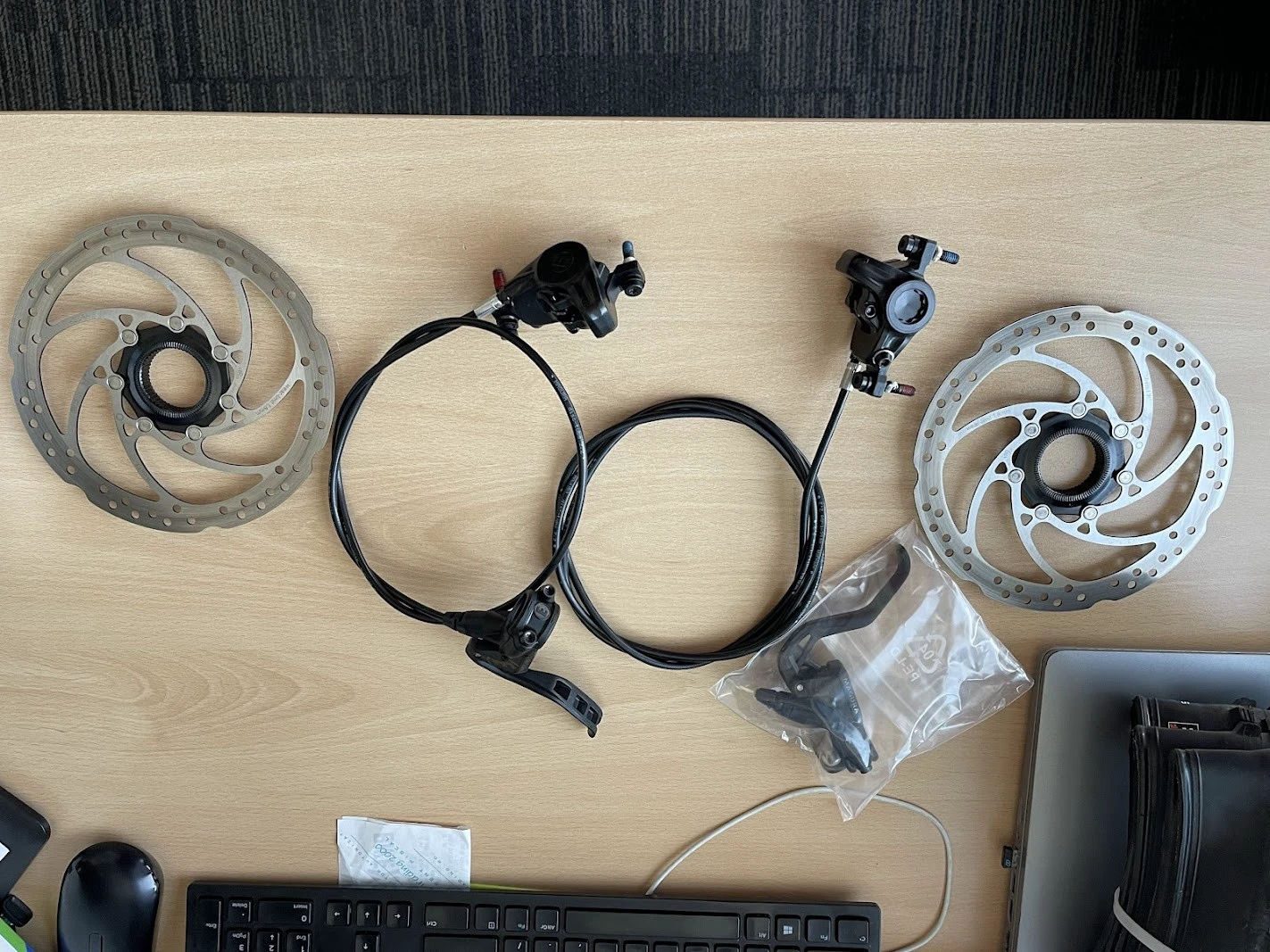 1. Set frane bicicleta Magura MT Thirty, Front/Rear 2-Piston, 180/180