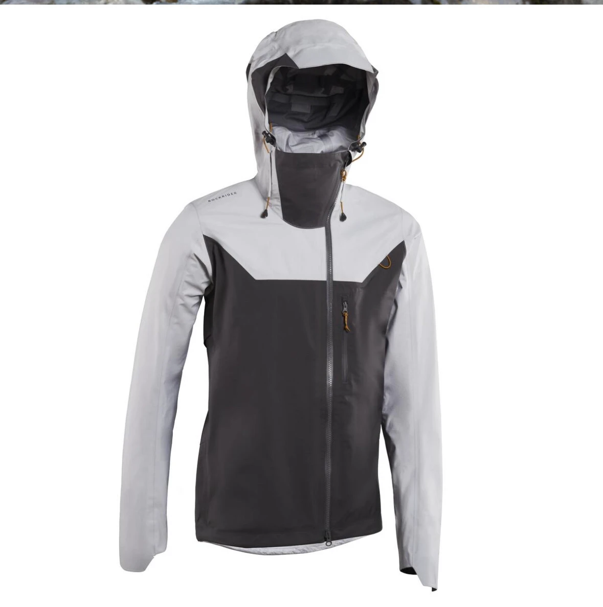1. Geacă protectie ploaie MTB All Mountain Gri