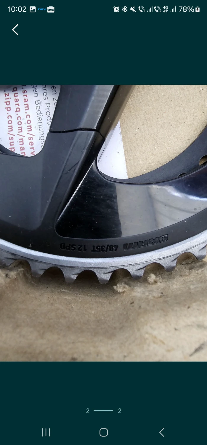 1. Pedalier sram rival 12 viteze - 170 cm