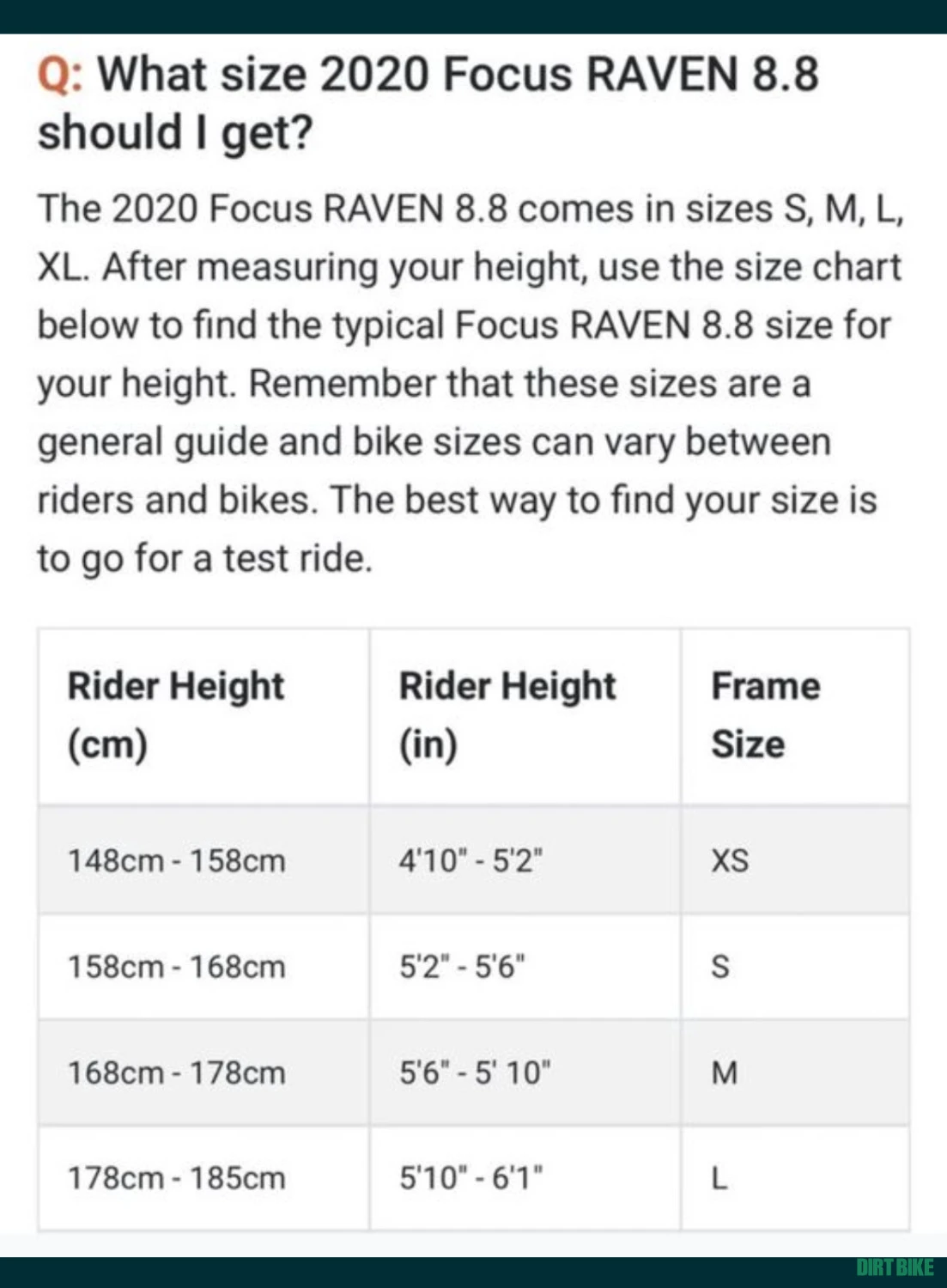 9. Focus Raven 29inch
