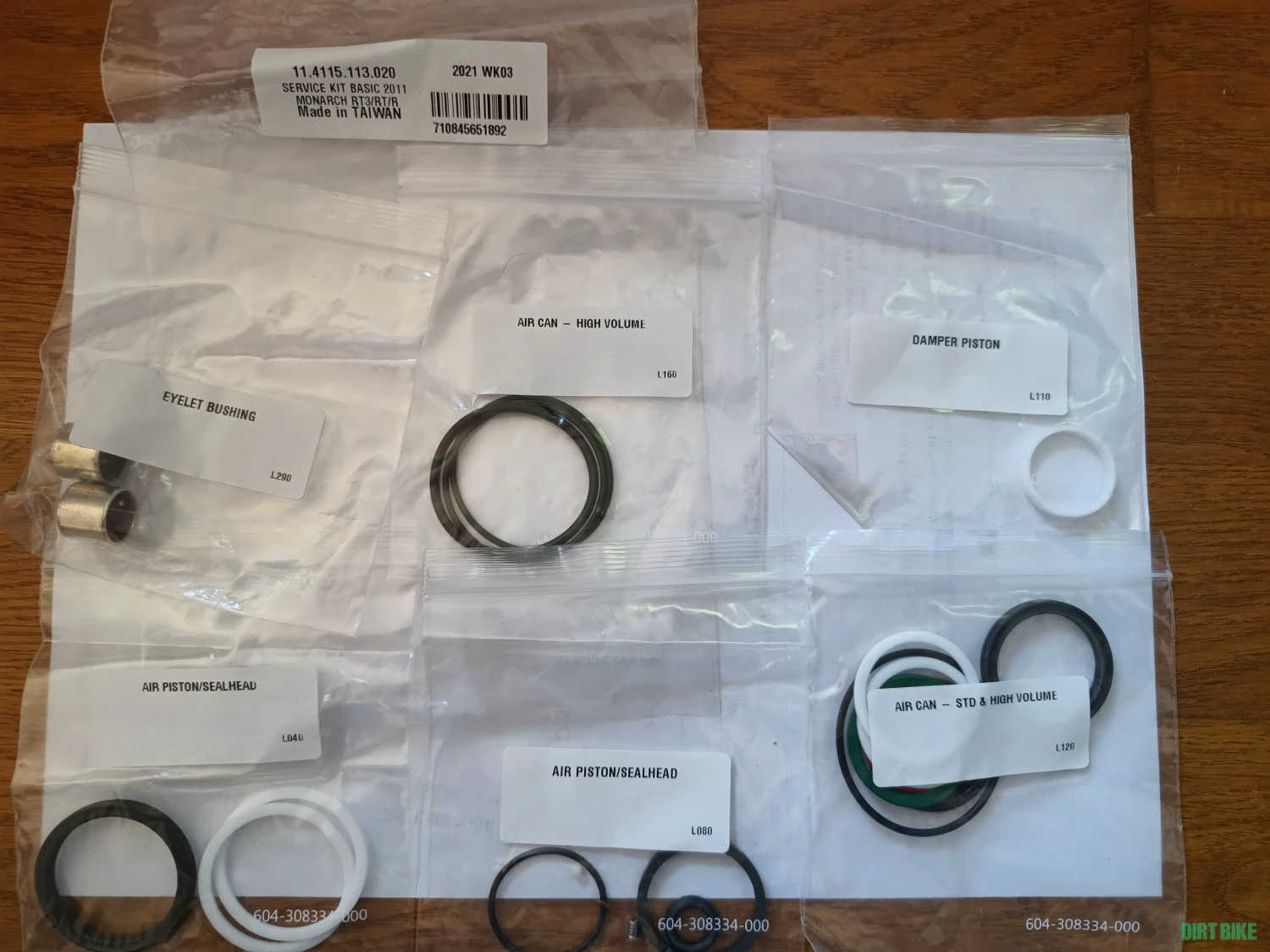 4. Service kit Monarch RT3/RT/R