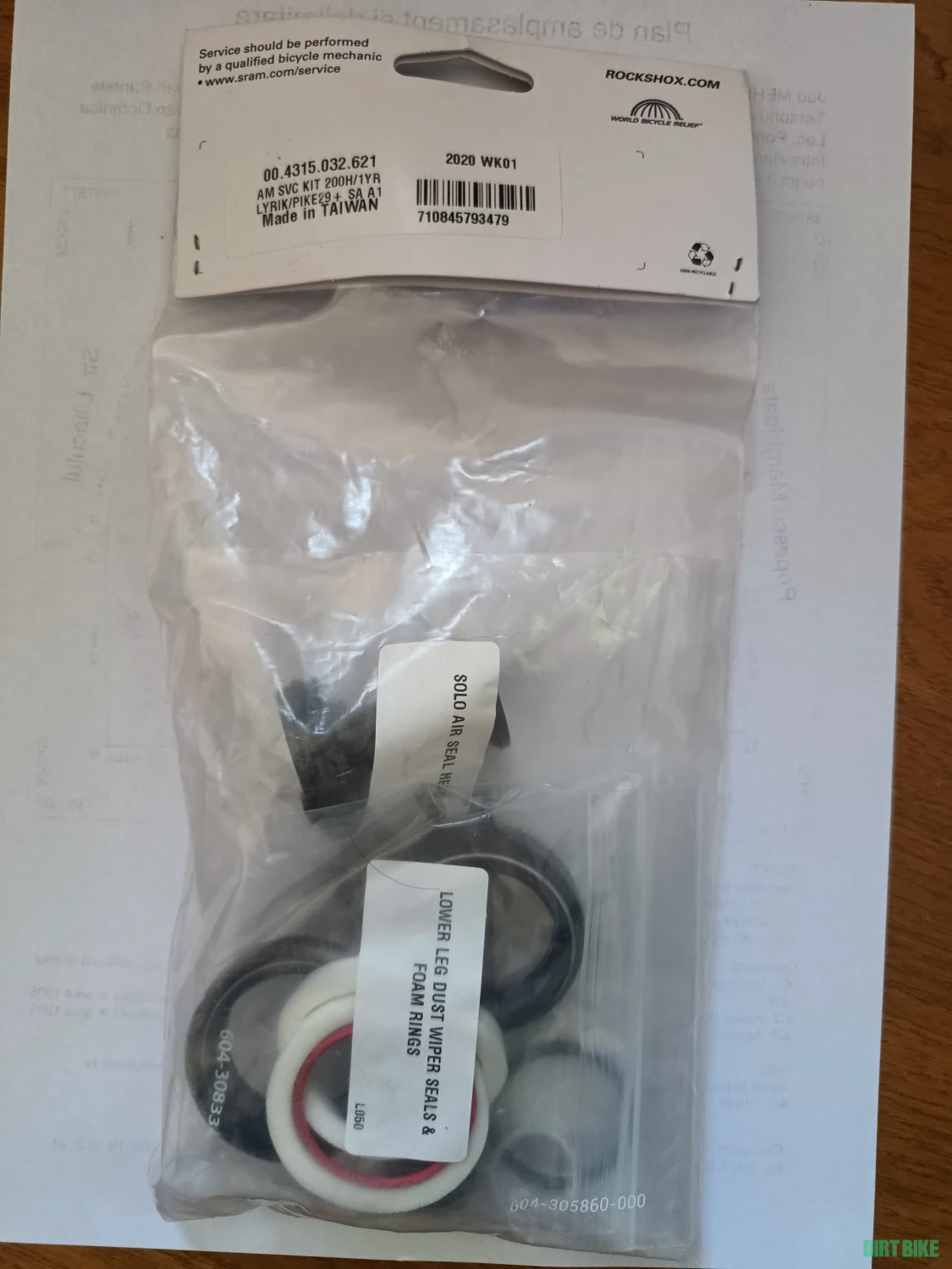 2. Kit servis Lyrik/Pike 29