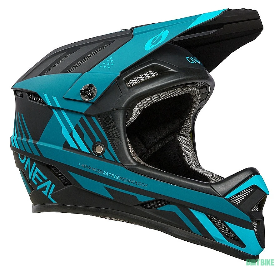 1. O'Neal Backflip Strike - Black/Teal - casca Fullface XL (61-62 cm)