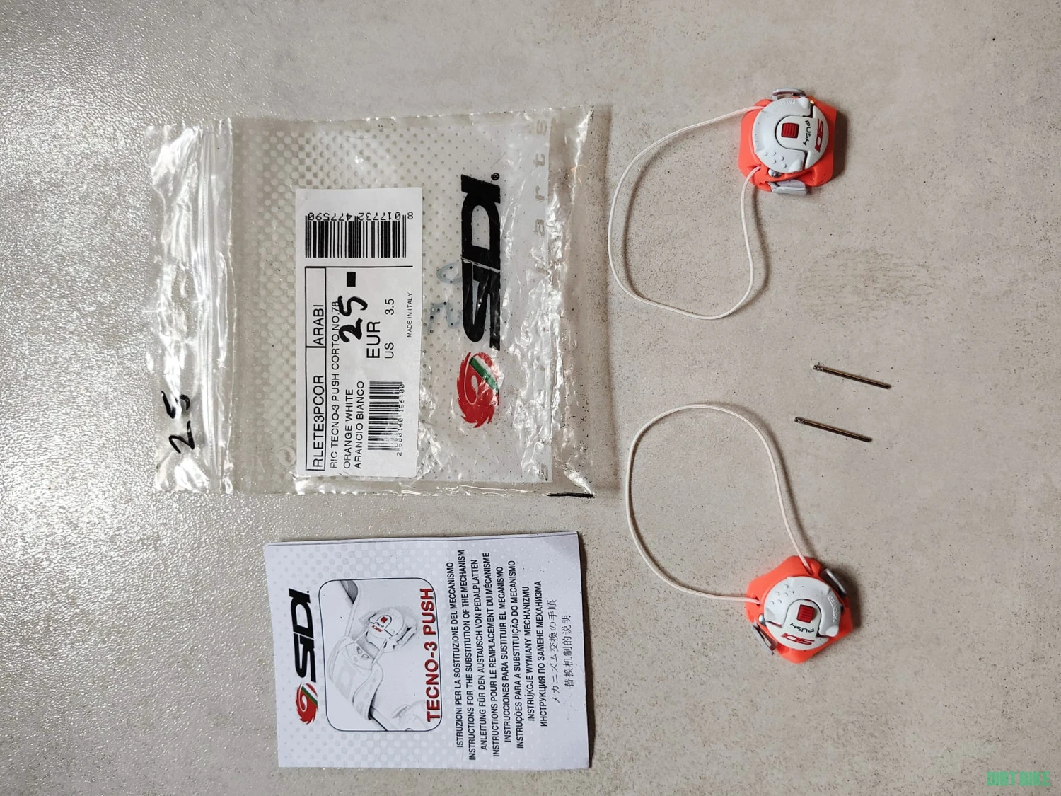 1. Sidi Fasteners Tecno 3 Push Sireturi Inchideri
