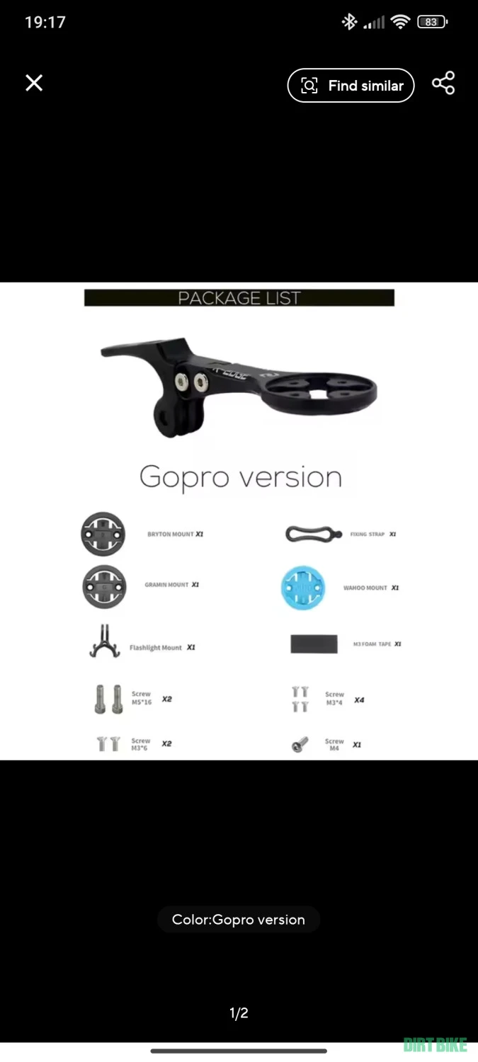 2. Suport ciclocomputer Syncros IC Aero Garmin/Wahoo/Bryton front computer mount