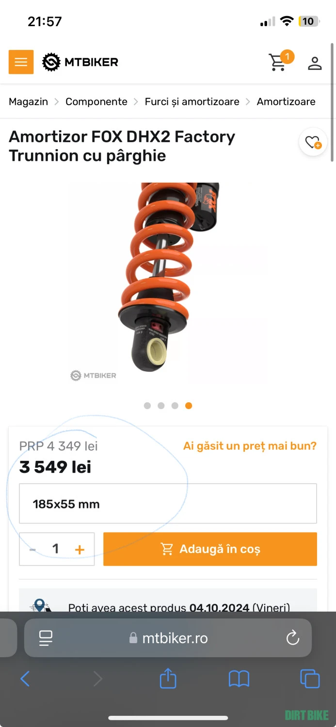5. Shock fox dhx2 nou