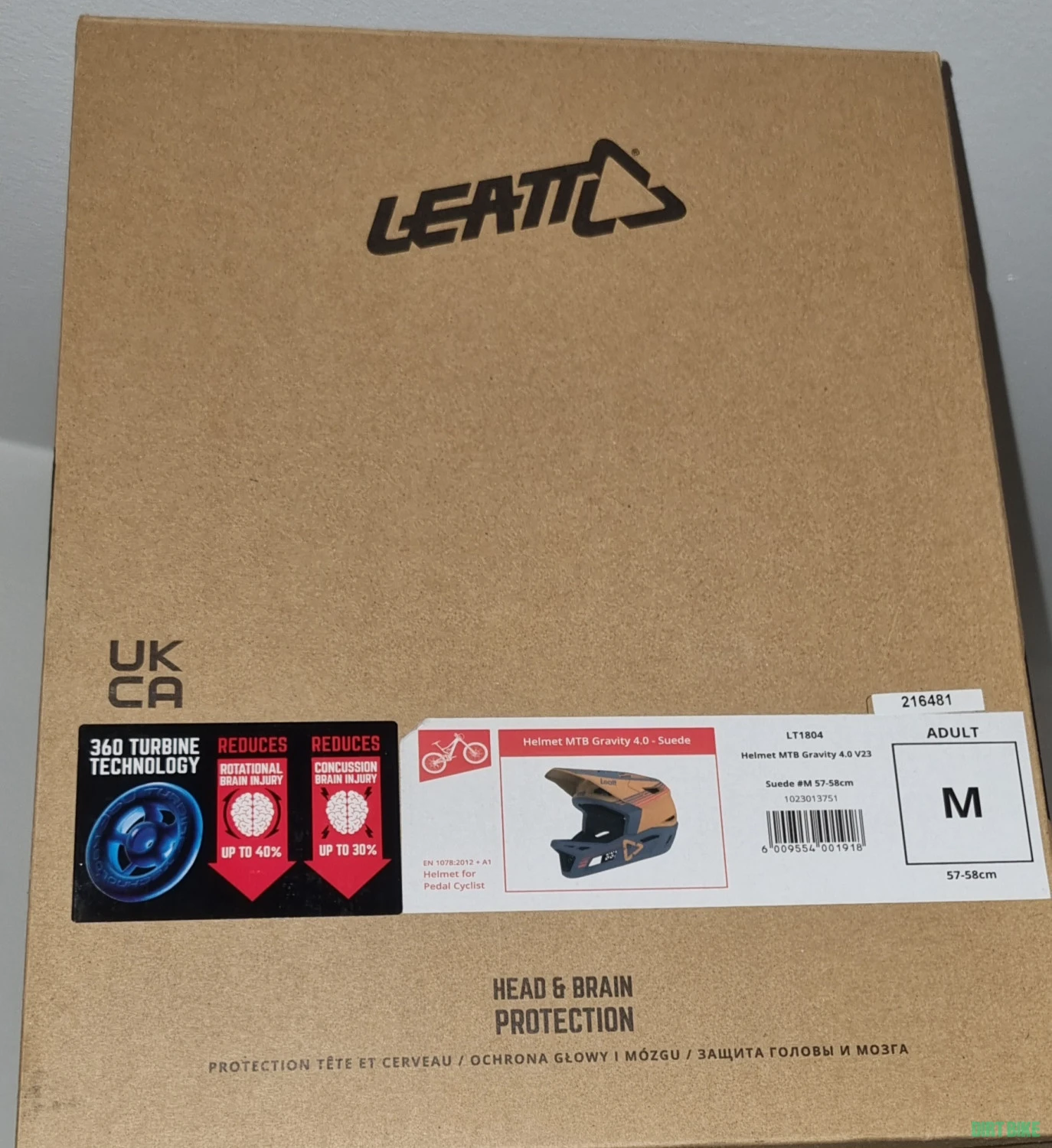 8. Casca Full Face Leatt Gravity 4.0 360 Turbine MIPS noua, nefolosita