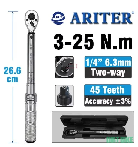 1. Cheie dinamometrica 3-25nm, lungime 26.6cm