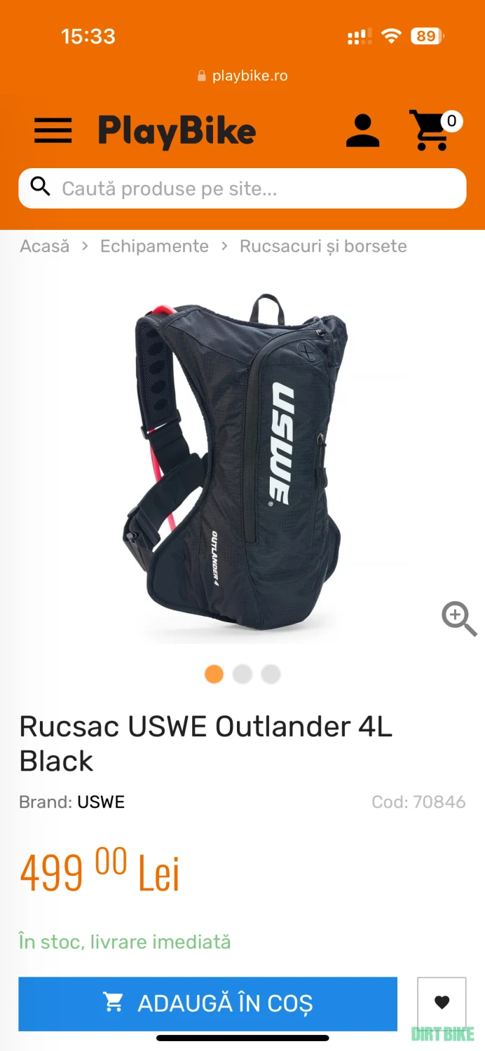 1. Rucsac hidratare USWE Outlander 4