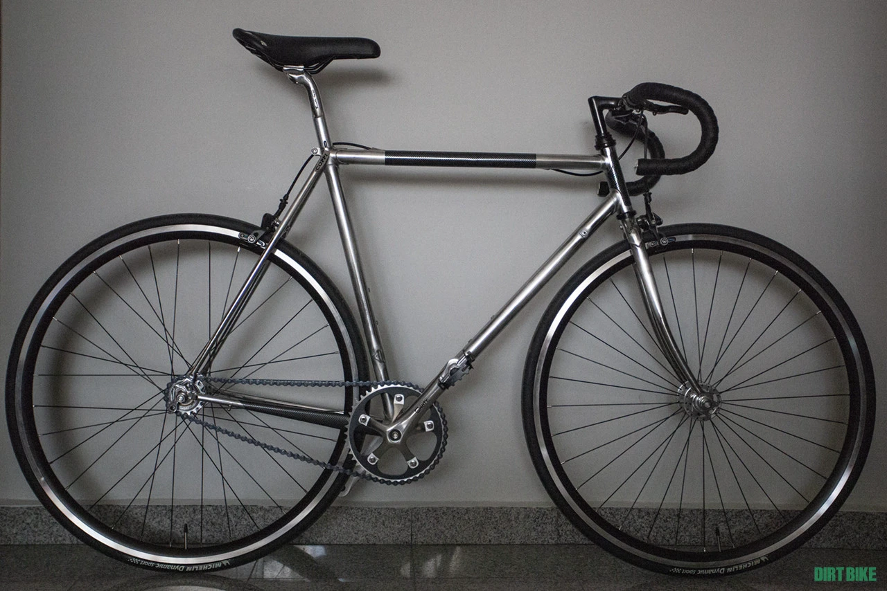 1. Bicicleta single speed/fixie, cadru Fausto Coppi, marimea 56 cm