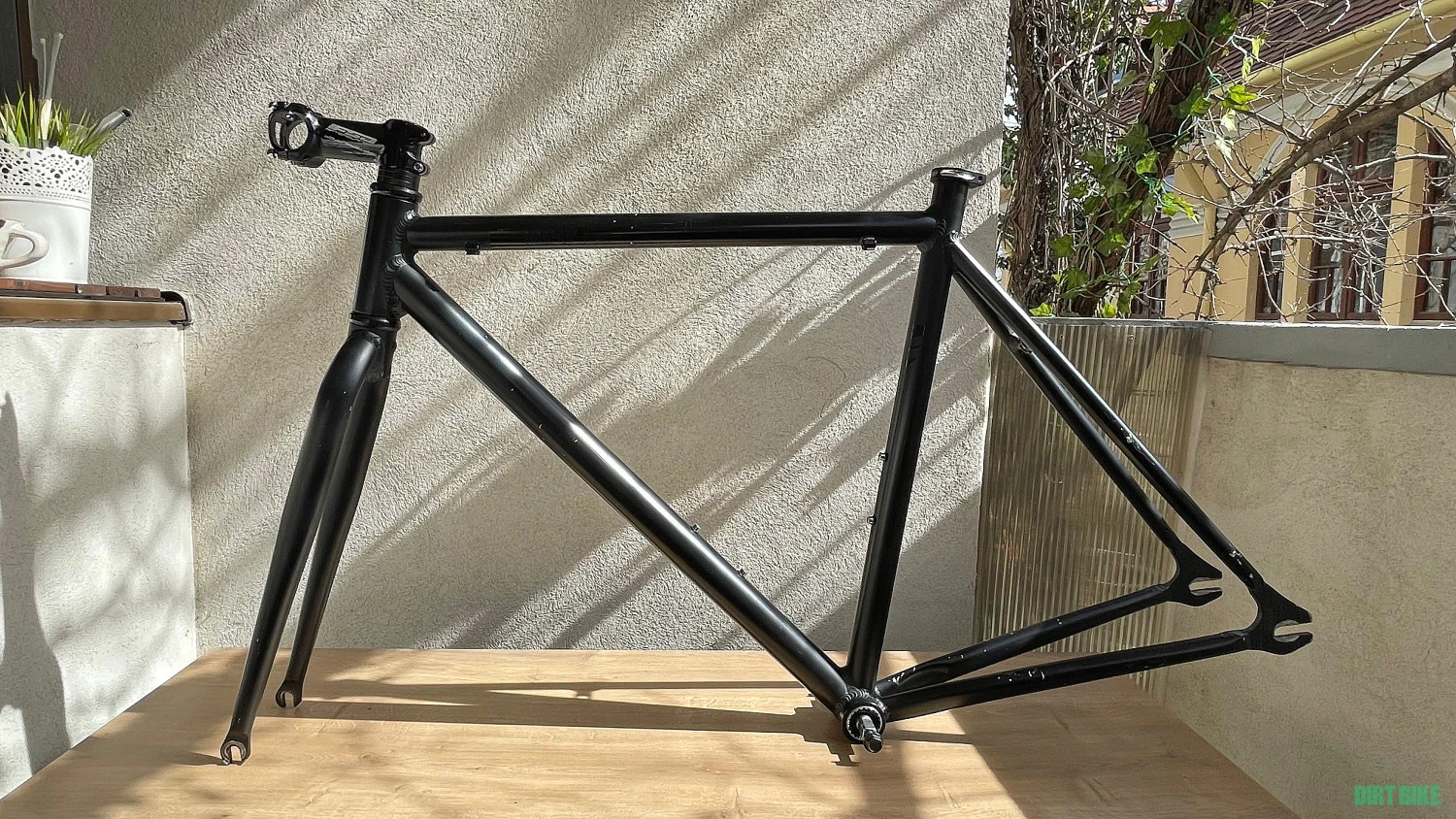 1. Cadru bicicleta single speed/fixed gear, aluminiu, 51 cm