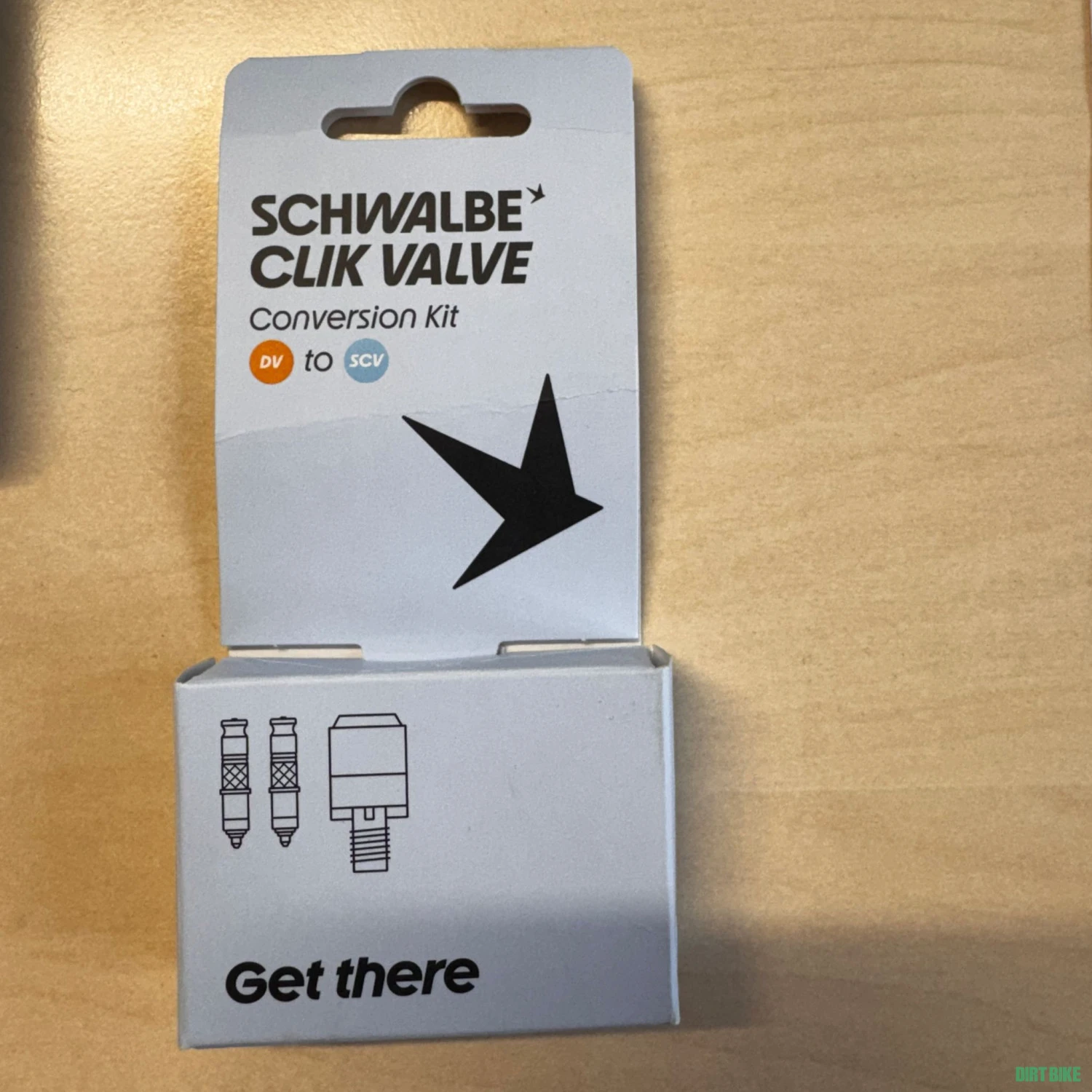 2. Schwalbe Click Valve conversion kit Dunlop valve to Schwalbe click valve