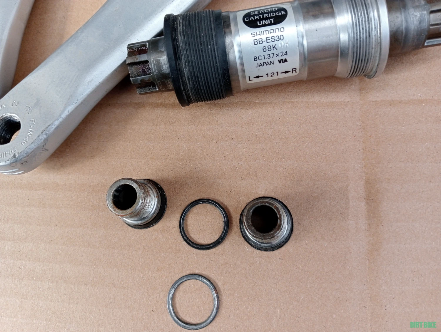 2. Angrenaj pedalier Shimano Deore Halowtech I octalink + monobloc complet