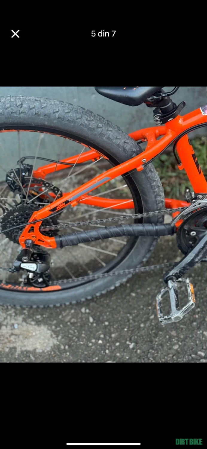 7. Bicicletă copii ktm cadru 24