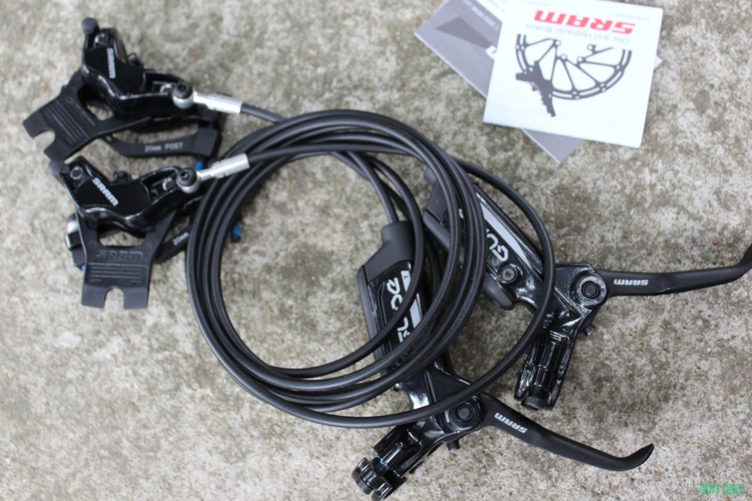 2. SRAM Guide T - frane disc set + adaptoare