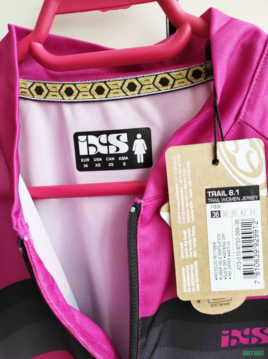 4. Tricou dama IXS Trail 6.1 roz marimea 36(XS) nou