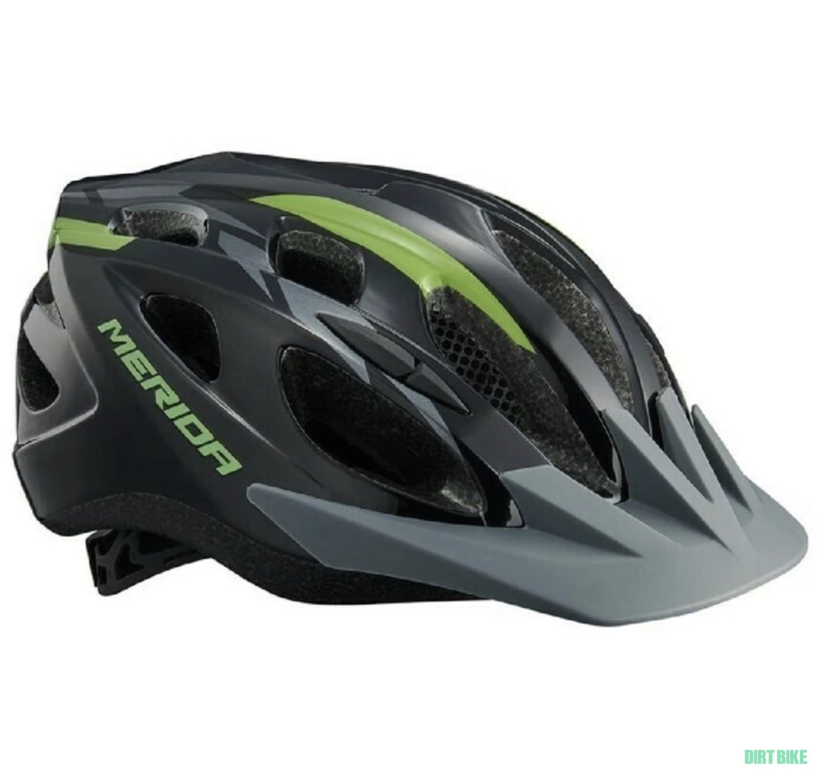 1. Casca Merida Shadow 51-56cm black/green