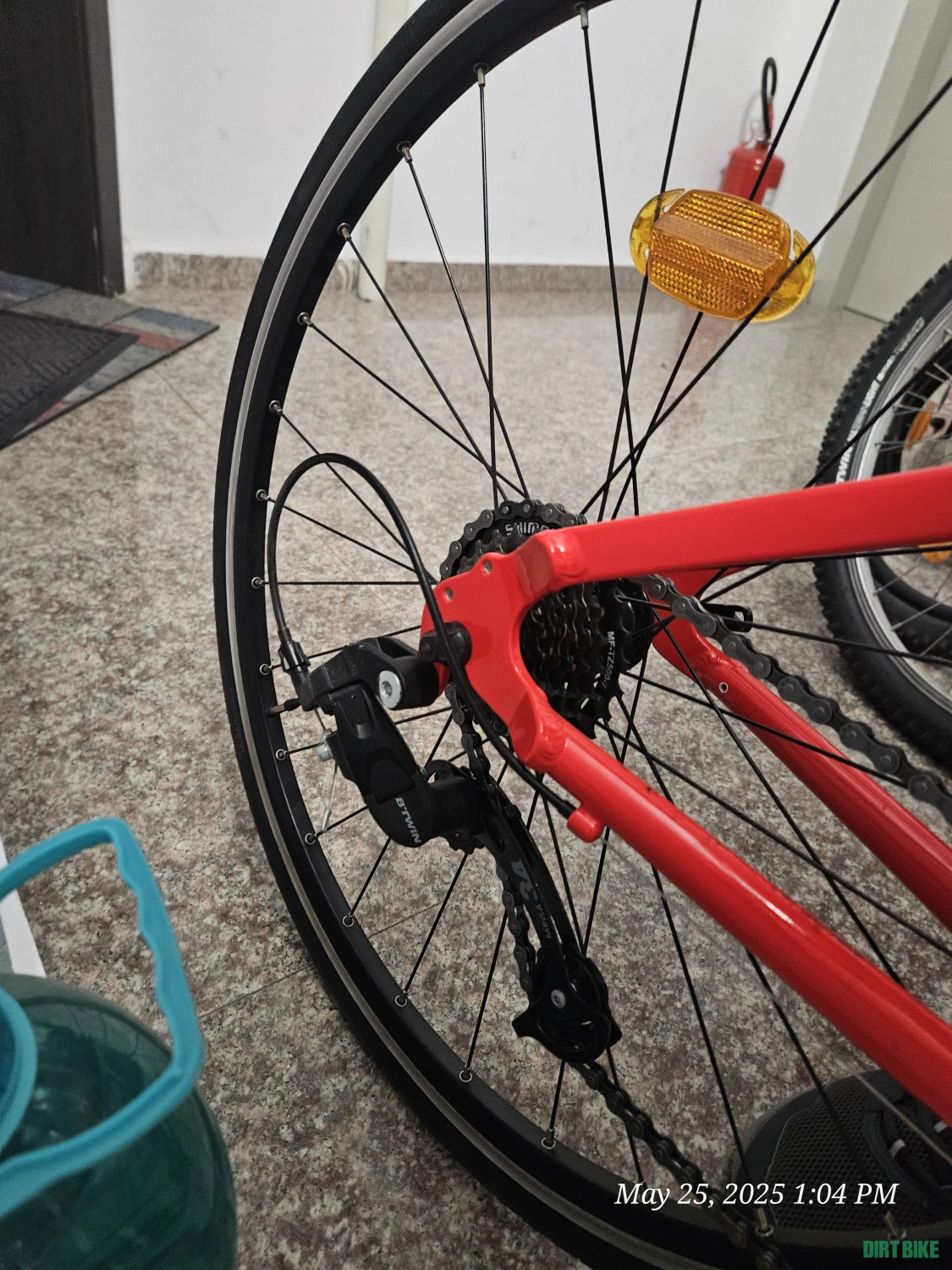 5. Bicicleta copii sosea Triban RC 100 Rosu