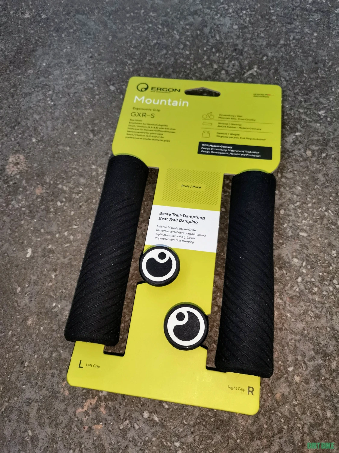 1. Mansoane MTB - ERGON - GXR - SMALL - NEGRE - 32 MM