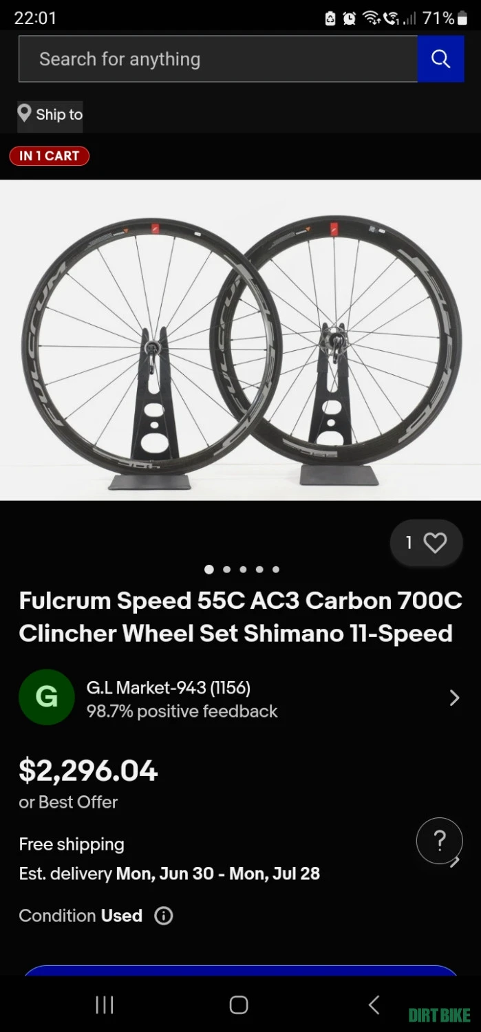 1. Roti cursiera carbon Fulcrum Speed