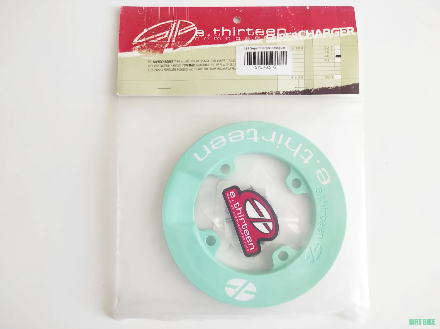 1. Bashguard E*thirteen Supercharger 40T, 104 BCD, verde, nou