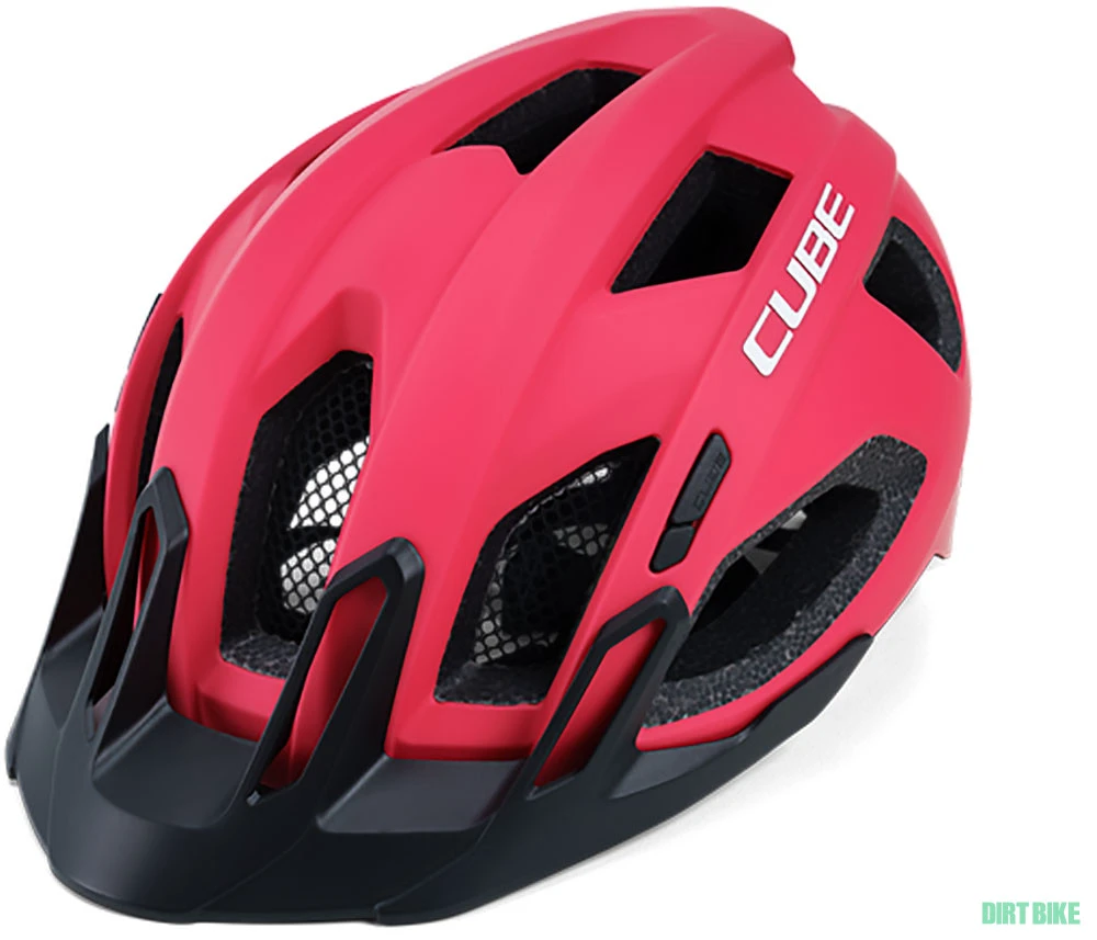 1. Cube Quest casca bicicleta - MTB marime M (52-57 cm) rosu