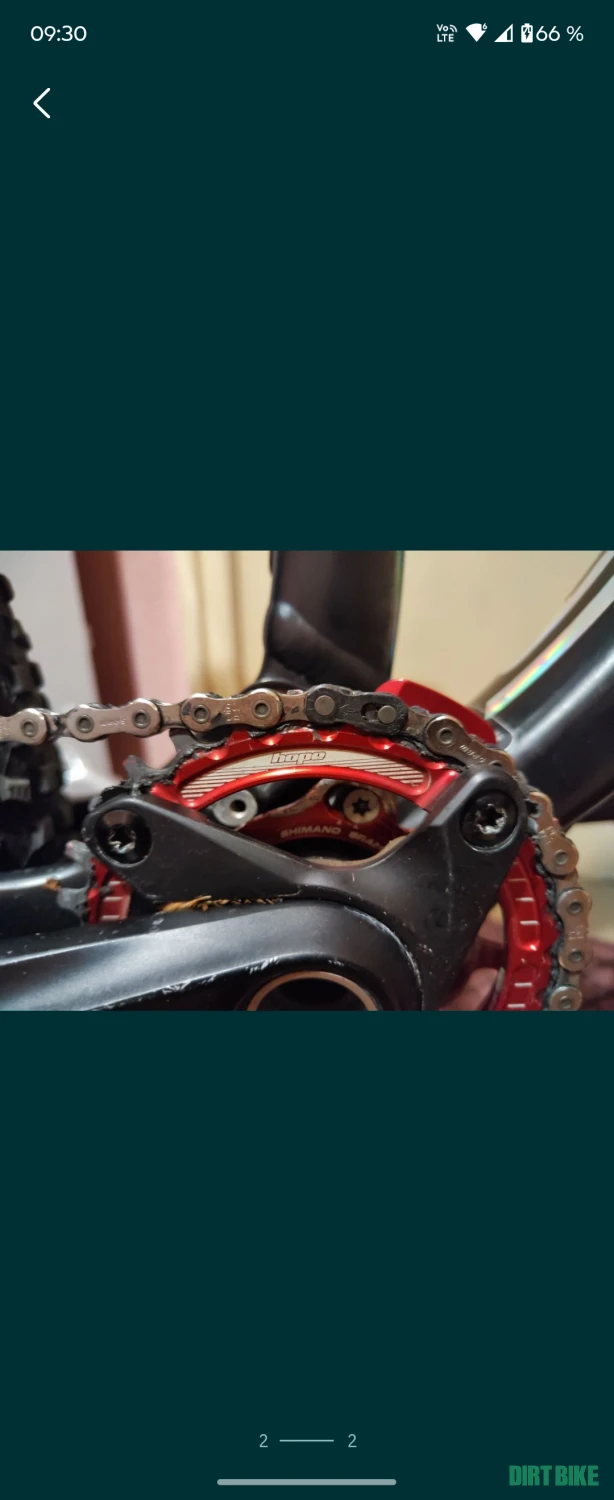 1. Angrenaj Shimano Deore XT cu foaie Hope