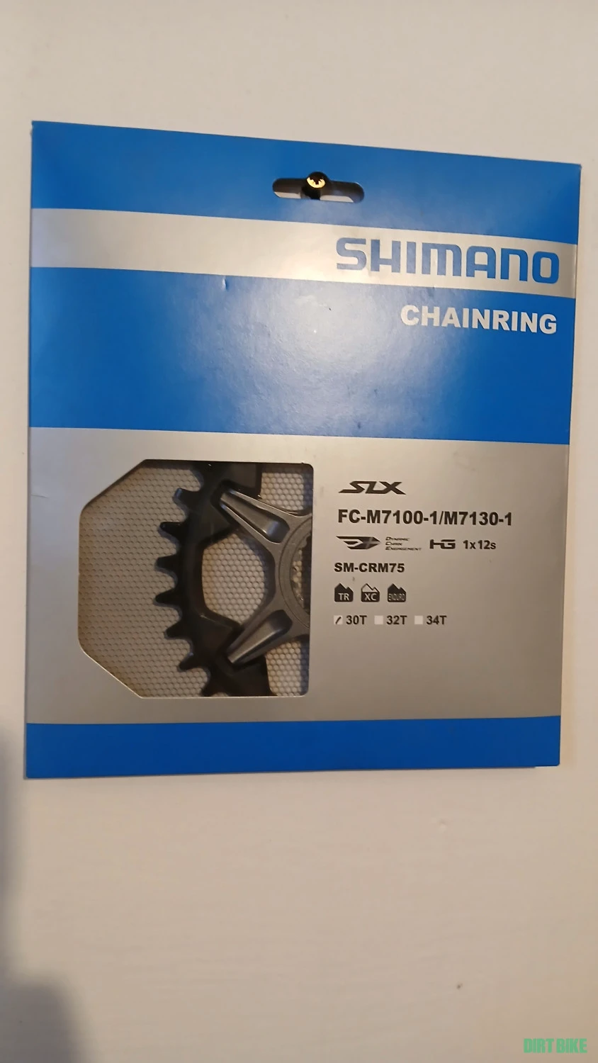 2. Foaie angrenaj Direct Mount Boost Shimano SM-CRM75 (SLX) 32 dinti, 12 viteze, pentru pedalier cu chainline de 52 mm.