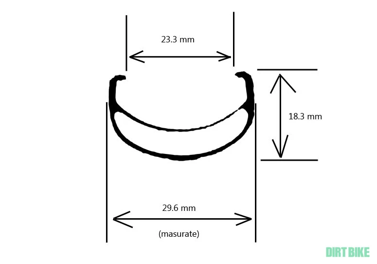 7. Vand janta Mavic Oxygen 26 cu latime interioara 23 mm ext 30 36 gauri